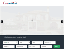 Tablet Screenshot of corfu-real-estate.com
